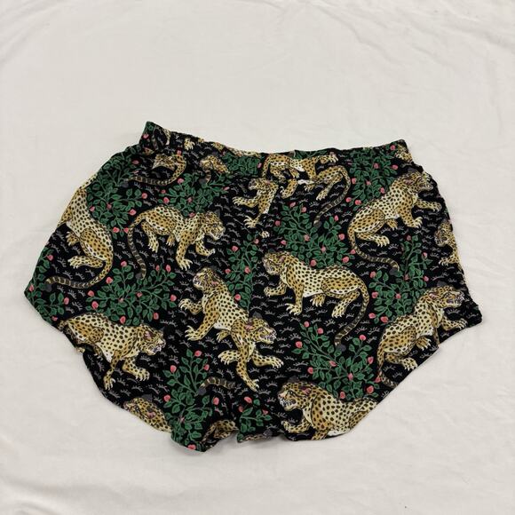 PrintFresh Medium Eco Satin Sweet Dreams Shorts Bagheera Ink Black PJ Shorts - Picture 8 of 8